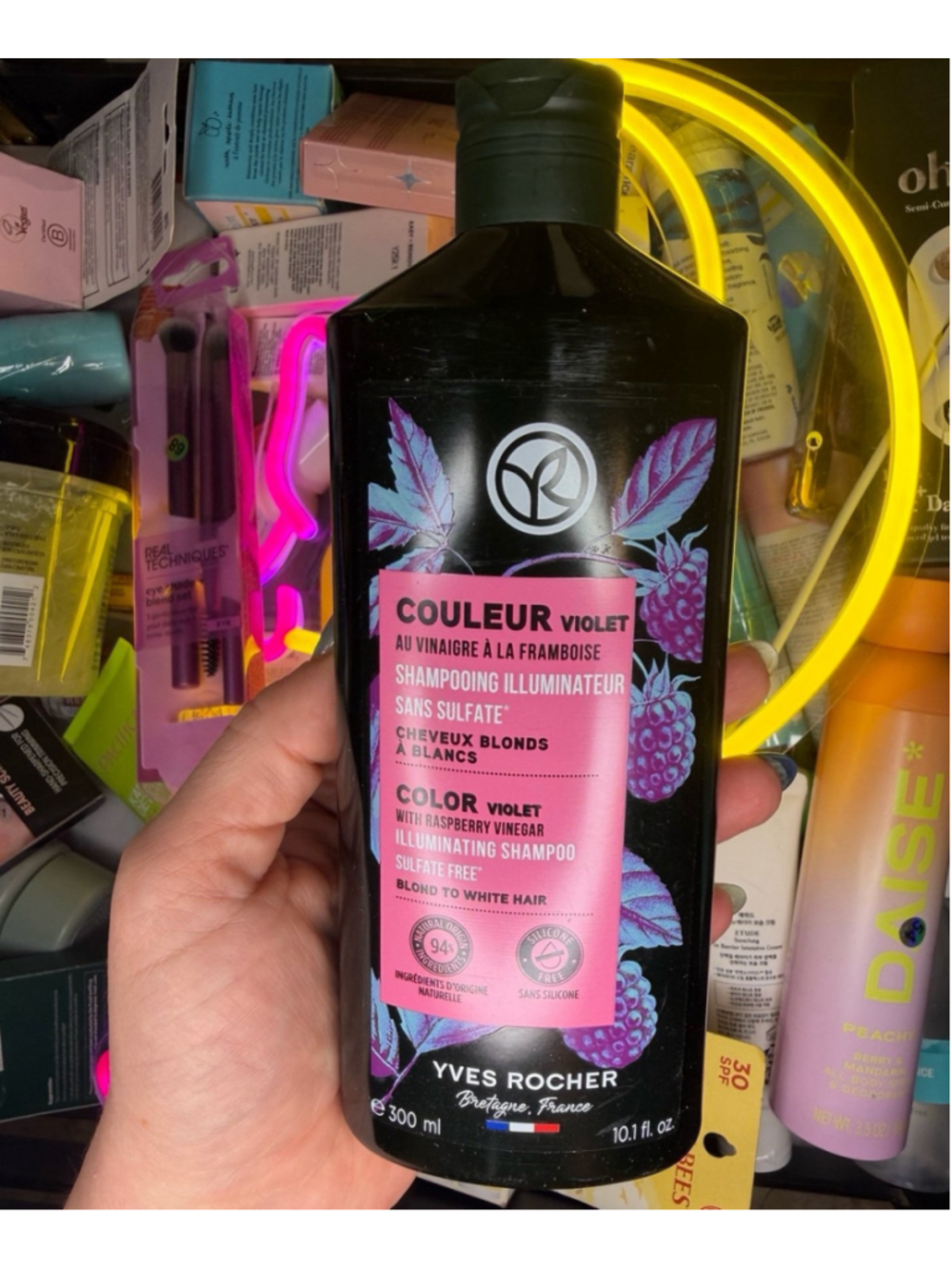 Yves Rocher Color Violet Raspberry Vinegar Shampoo